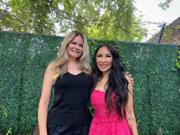 The author (right) with Farrah in Cleveland, one of the stops on the 50 States Project.
