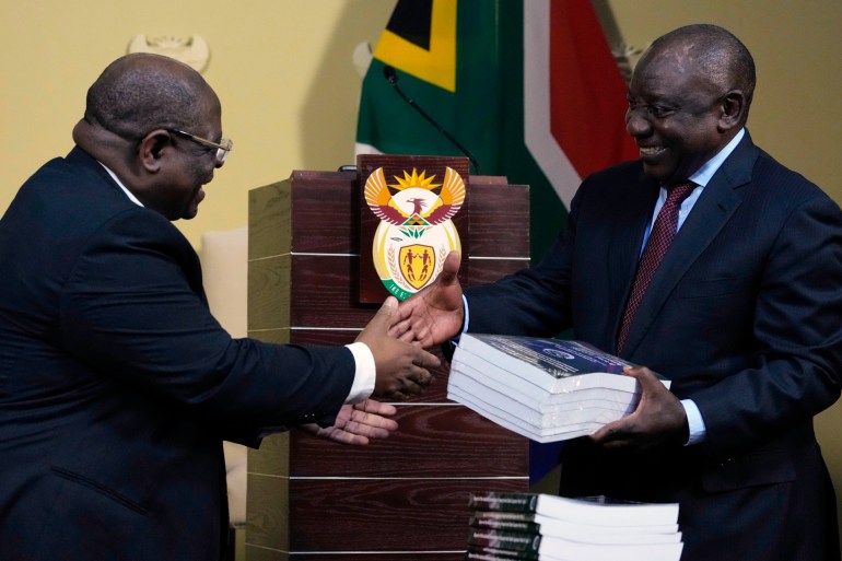 Zondo and president Ramaphosa