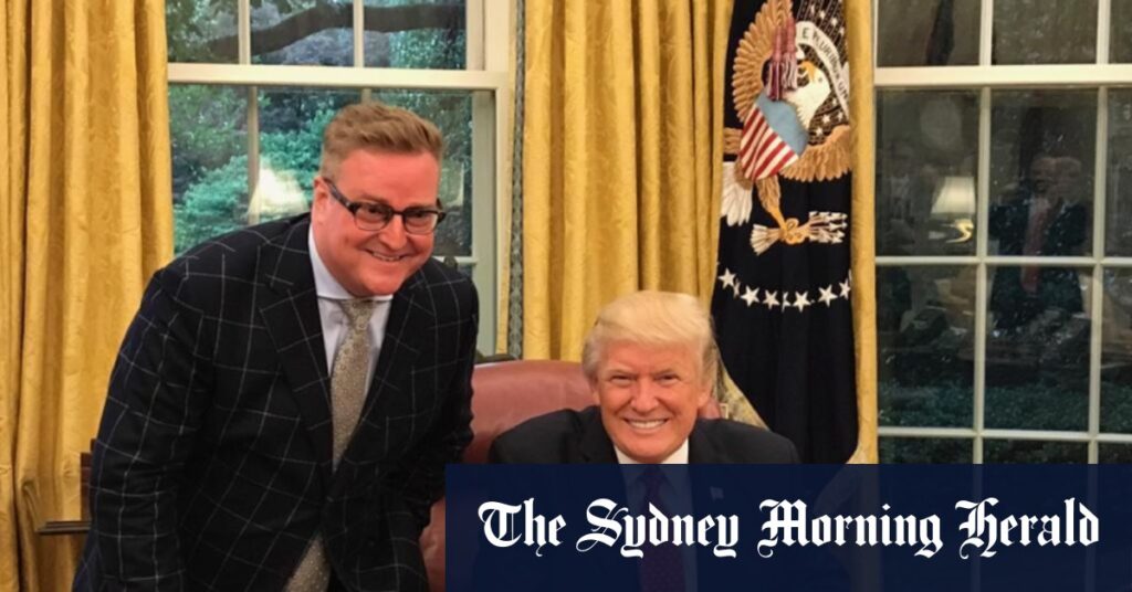 Trump’s Aussie journo fixer to get loaded with the lads