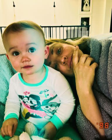 <p>Kaley Cuoco/Instagram</p> Kaley Cuoco takes a selfie with her daughter Matilda