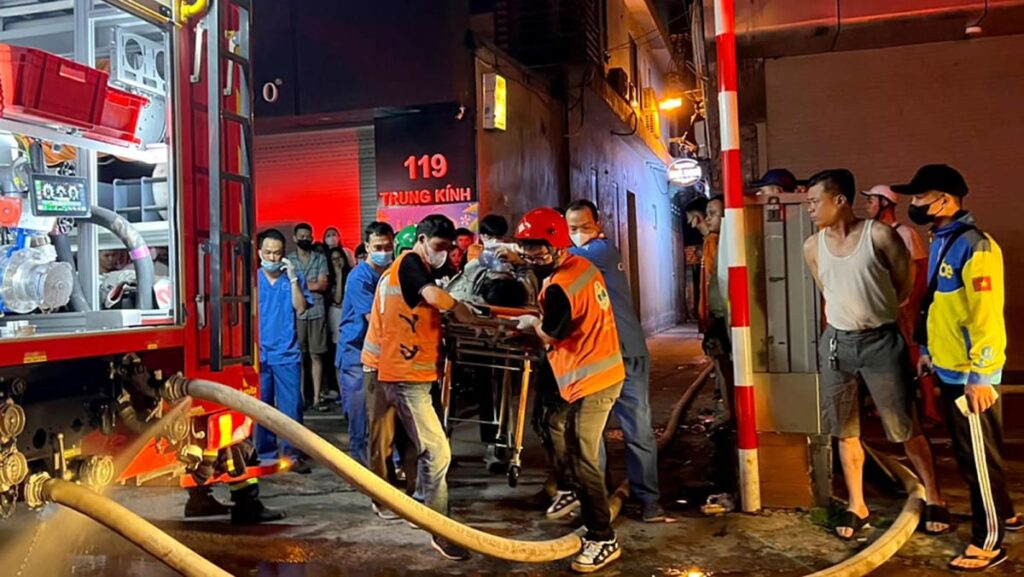 Large apartment fire in central Hanoi kills 14 people