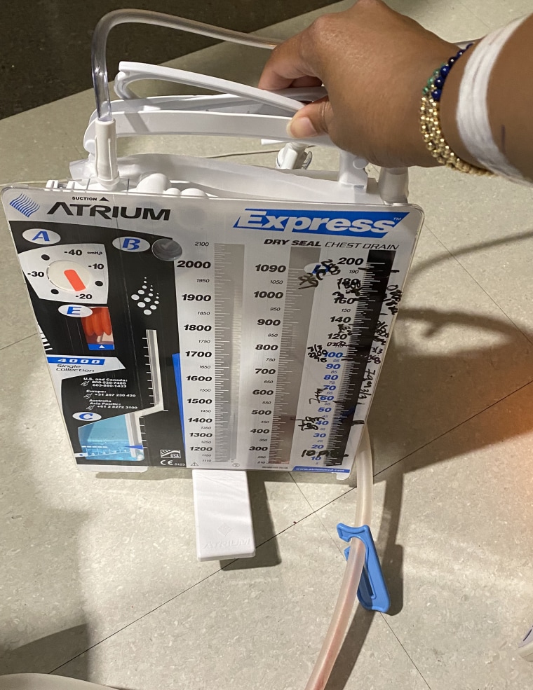 Britt Julious in hospital