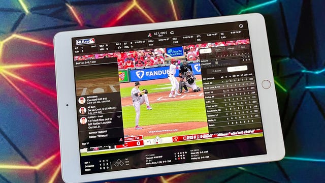 MLB.TV on an iPad