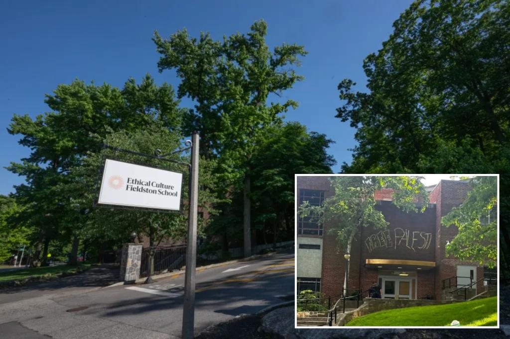 Woke $63K-a-year NYC school that boasts about its commitment to DEI targeted by hateful anti-Israel graffiti