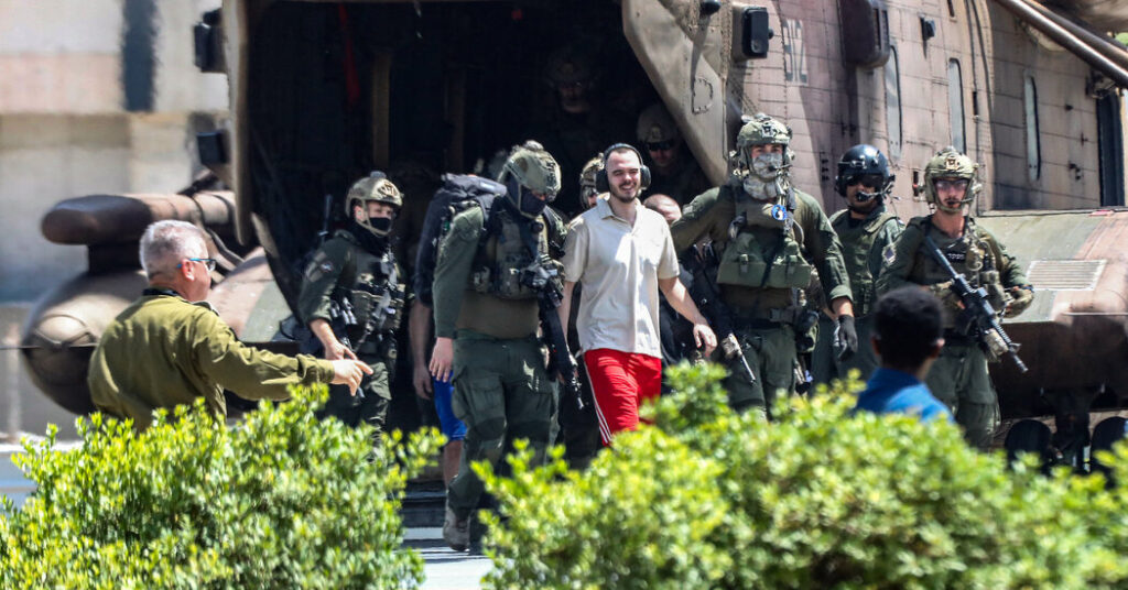 Israel Rescues 4 Hostages in Assault That Killed Scores of Gazans