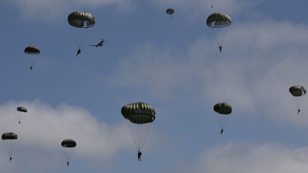 Parachute drop marks 80th anniversary of D-Day in Normandy