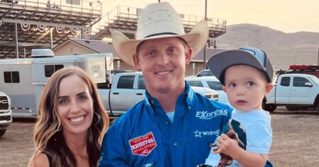 Toddler son of rodeo star to be taken off life support after driving toy tractor into creek
