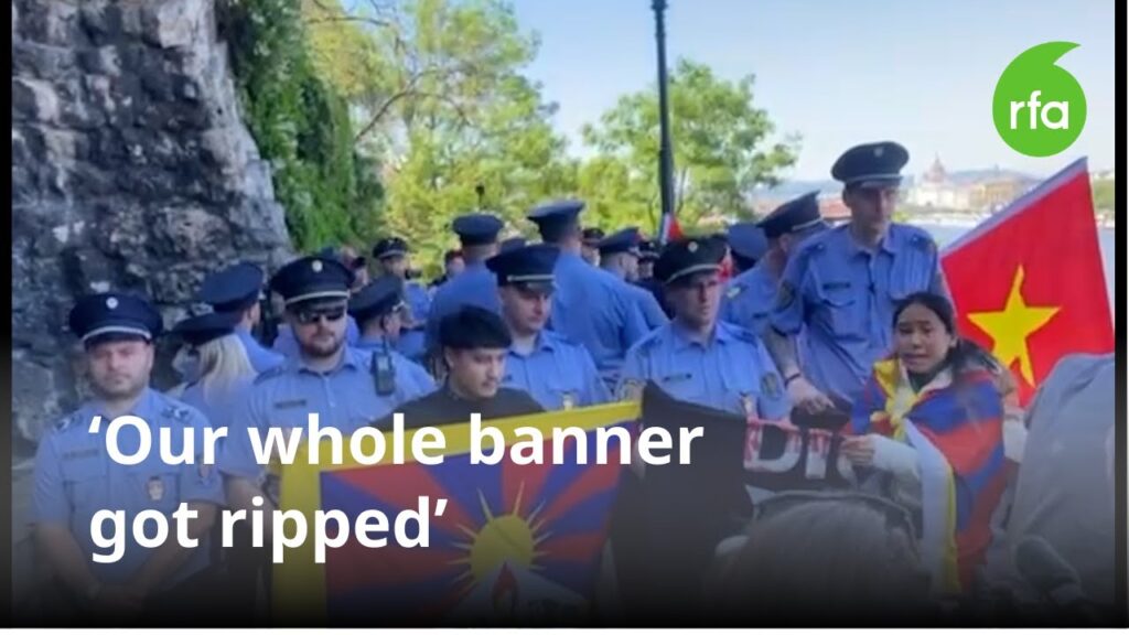 Pro-Tibet protesters “harassed, intimidated” by Hungarian police, pro-China protesters