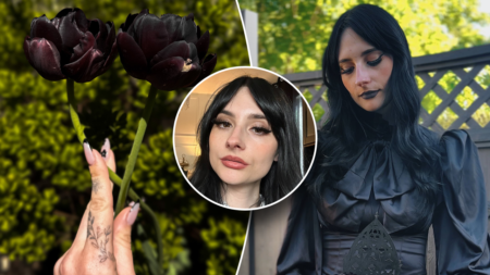 Woman turns backyard into ‘goth’ garden with dark plants and flowers: ‘Not a phase’