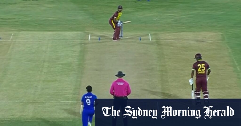 West Indies hit 36 runs in one over