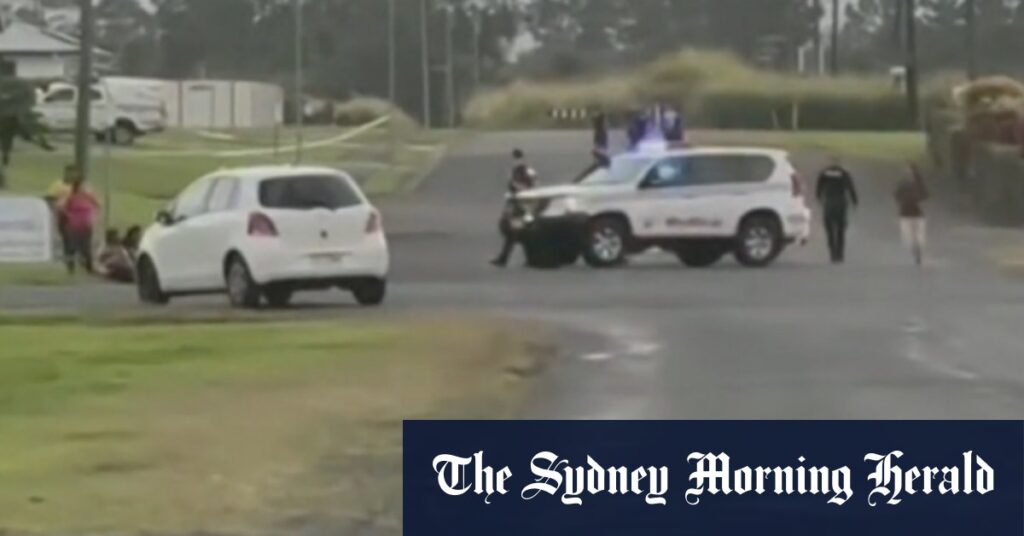 Police operation unfolding on Queensland highway