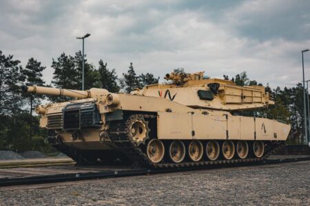 US-made Abrams tanks are fighting a dangerous new kind of war, but Ukrainians are building unusual armor to help them survive it