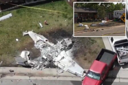 Plane crashes in front yard of Colorado home – with neighbors pulling out victims, including 2 kids, from horrifying wreckage