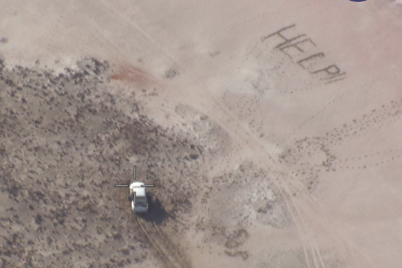 The trio were stranded for six hours.