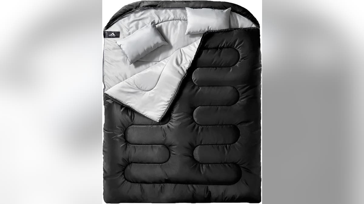 Stay warm in all seasons with a two-person sleeping bag.