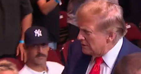Aaron Rodgers Totally Passes On Greeting Trump At UFC Event