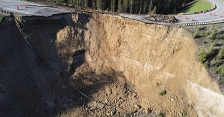Large Chunk Of Wyoming’s Teton Pass Road Collapses; Unclear How Quickly It Can Be Rebuilt