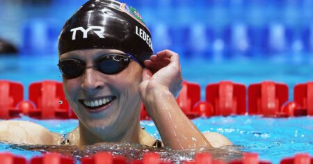 Katie Ledecky Has Splashy Start At Olympic Swimming Trials
