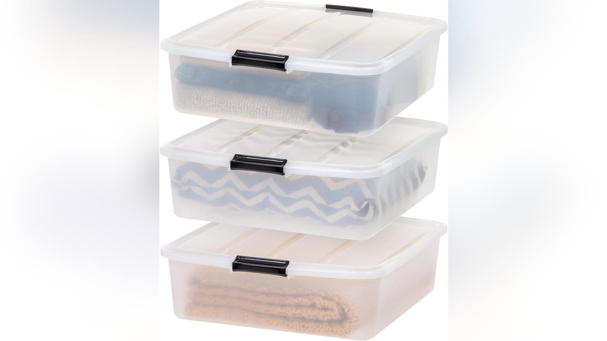 Keep your belongings underneath your sleeping area with these storage bins.