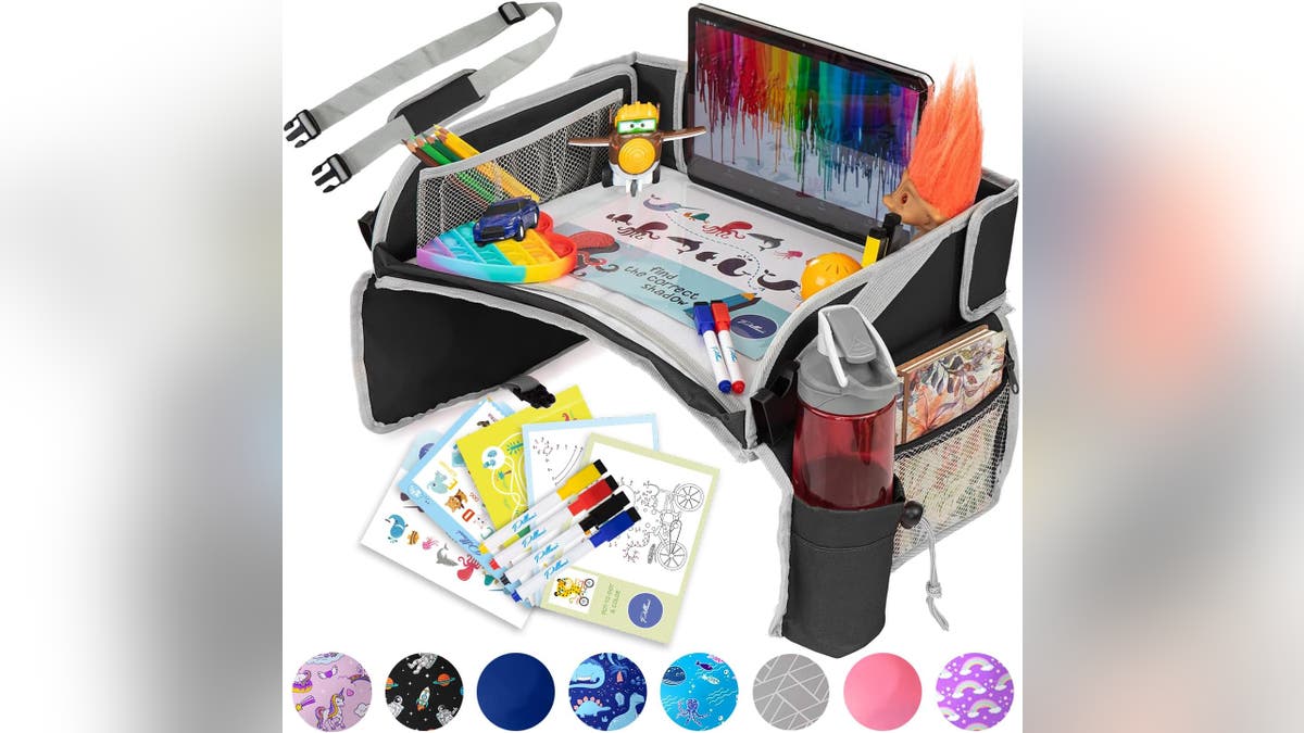 Organize all your kids' belongings with this tray.