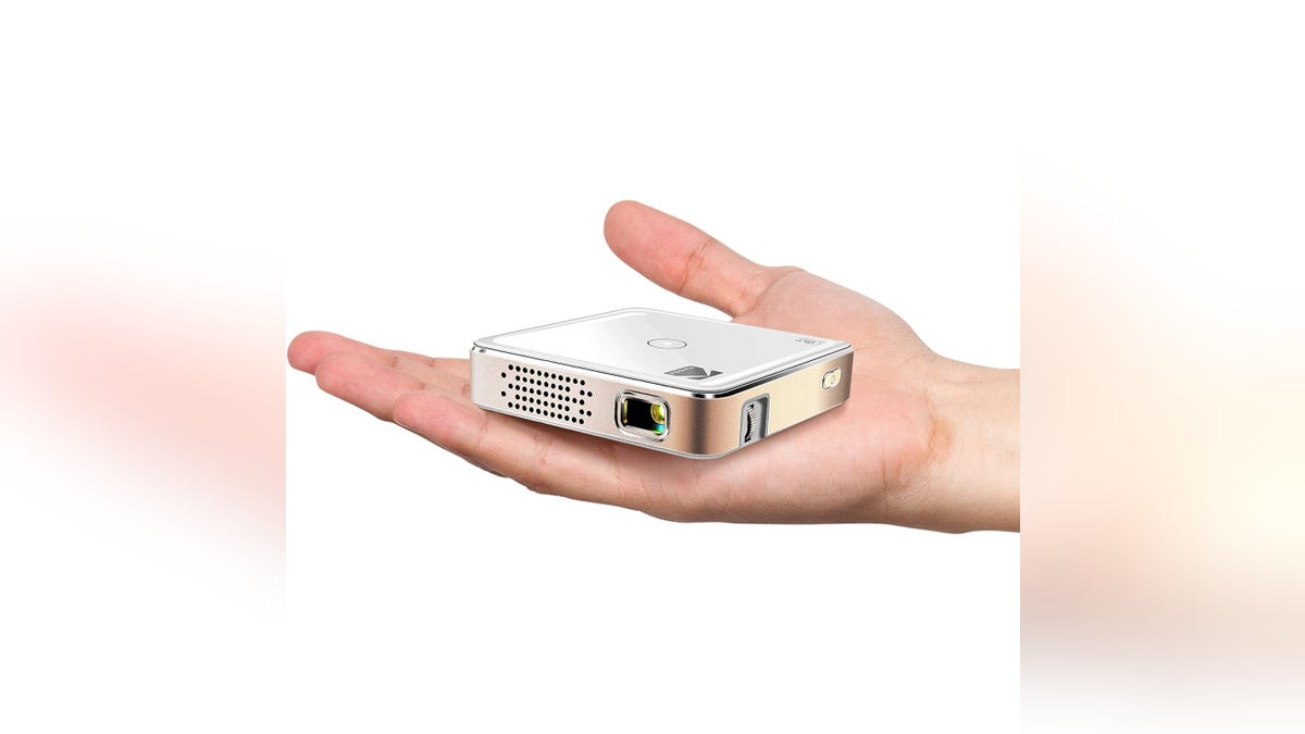 With a mini projector, your dad can watch his shows anywhere.