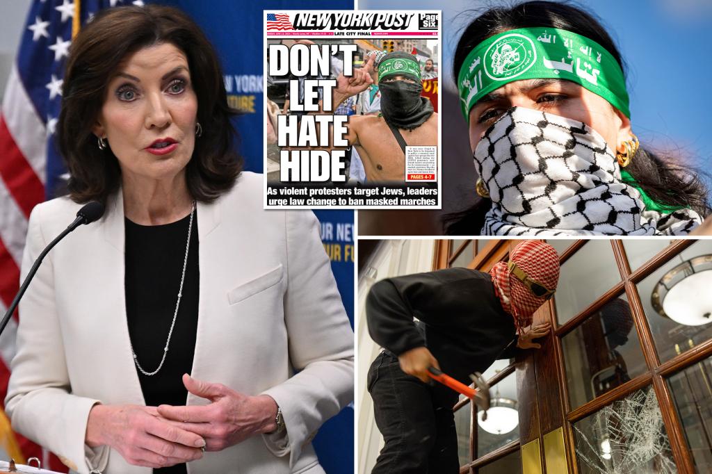 Hochul open to NY mask ban’s return amid rise in antisemitic protests