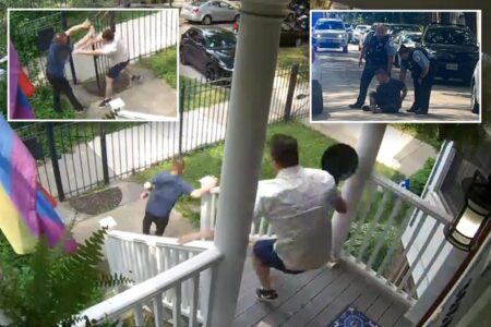 Chicago homeowner fights off suspected burglar with a frying pan in wild video: ‘Got him!’