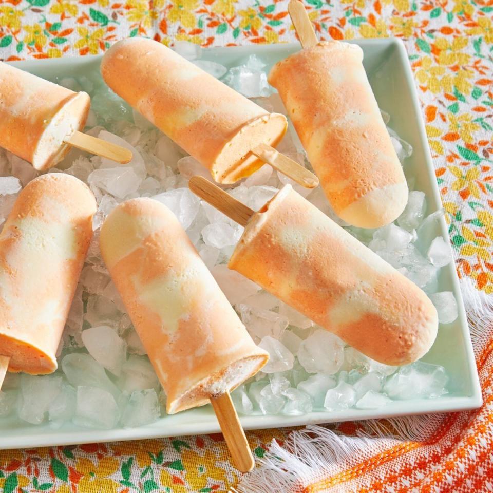 homemade creamsicle pop