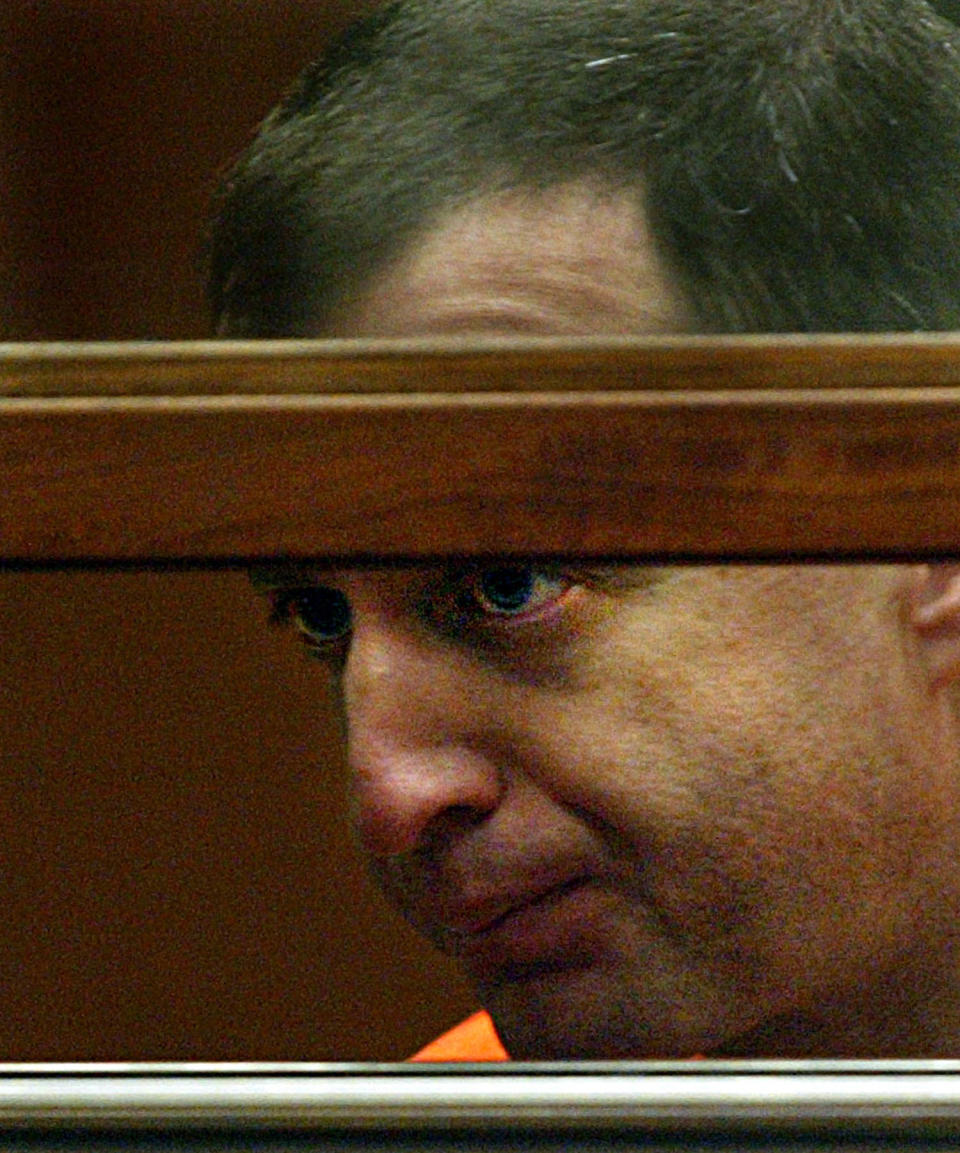 Victor Paleologus in Criminal Courts, Dept. 30, Wednesday, is charged with capital murder in the dea (Carlos Chavez / Los Angeles Times via Getty Images file)