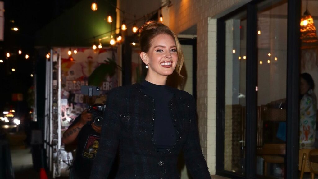 Lana Del Rey Rocks a Skirt Suit—Scratch That, a Mini Skirt Suit