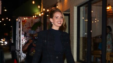 Lana Del Rey Rocks a Skirt Suit—Scratch That, a Mini Skirt Suit