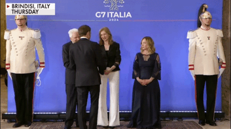 Italian PM Meloni gives France’s Macron ‘death stare’ after clash over G-7 statement
