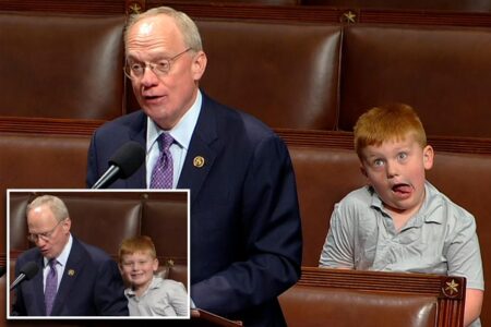 Rep. John Rose upstaged by son after he told the 6-year-old to ‘smile at the camera’ during House floor speech