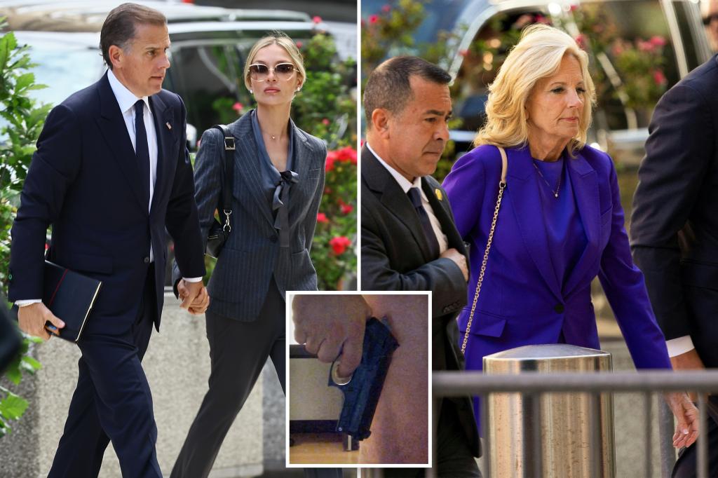 Hunter Biden, Jill Biden arrive at Delaware court for start of first son’s gun trial