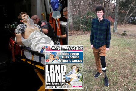 Father of college student who lost leg in mysterious NYC blast 8 years ago says NYPD has ‘turned its back’ on son