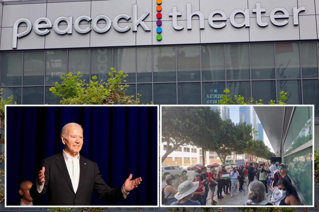 Anti-Israel protests surround Biden’s star-studded campaign fundraiser in LA