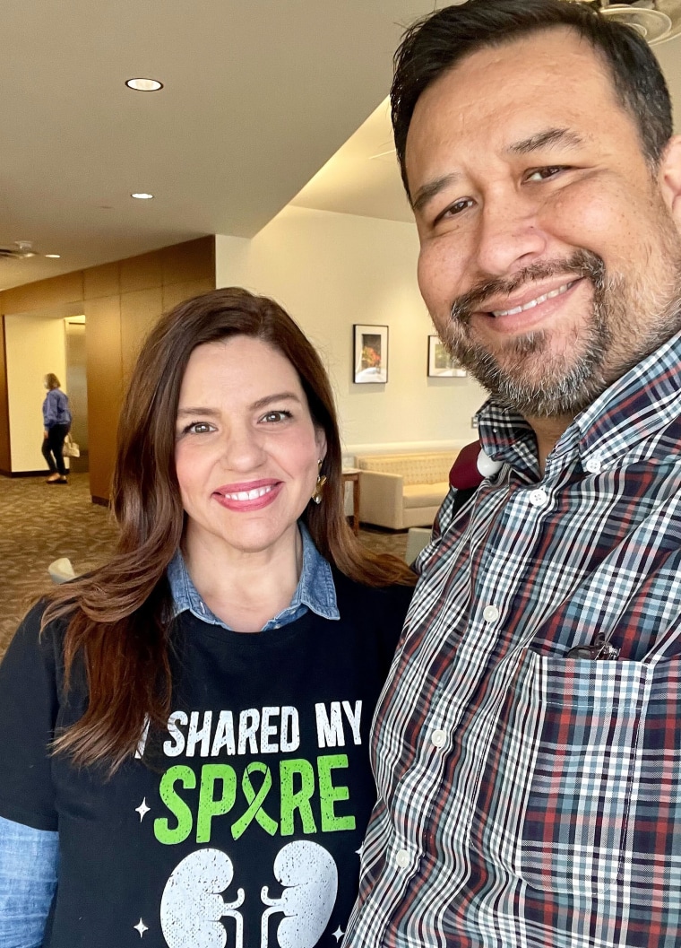 Elizabeth joined a kidney partner swap program that allows people to donate and be paired with another donor.