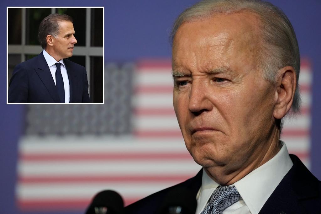 Biden says ‘I will not pardon’ son Hunter in first remarks since gun conviction