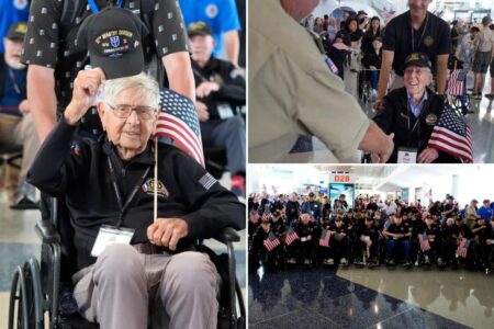 Dozens of World War II vets — including 107-year-old — fly to France ahead of D-Day anniversary