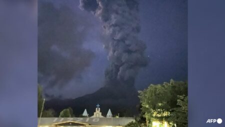 Alert level raised for Philippine volcano after ‘explosive eruption’