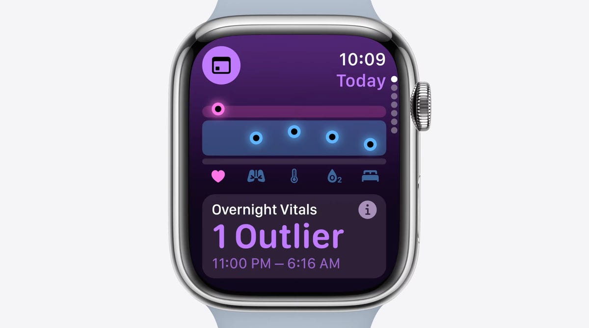 apple watch with stats