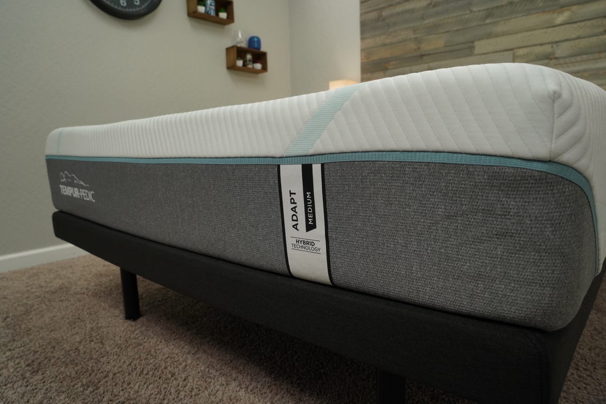 closeup of a Tempur-Pedic bed