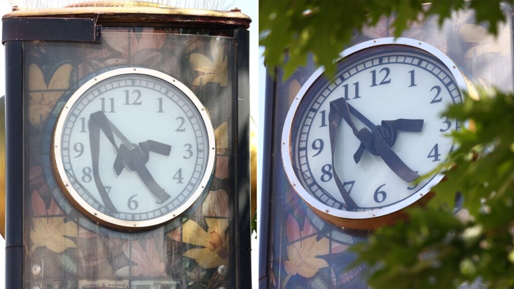 Time flies as wonky clock hands seem to have ‘melted’ in the extreme heat: ‘Will be fixing it’