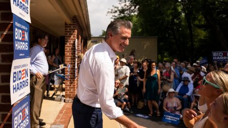 Newsom stumps for Biden in Pennsylvania, deflects on if ‘open convention’ would tempt him: ‘Legit question’