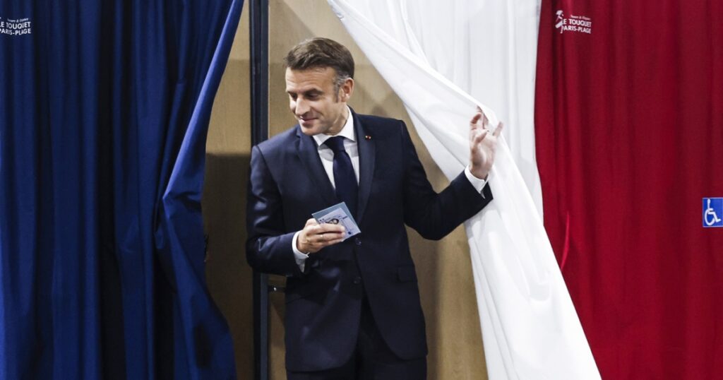 France’s left-wing parties projected to finish first in parliamentary elections, keep far right at bay