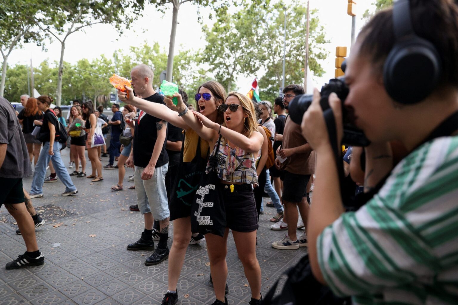 Locals in one Mediterranean hot spot load up water guns to protest mass tourism: ‘Go home’