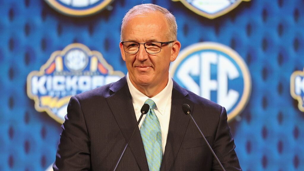 SEC Commissioner Greg Sankey says more college sports moments needed to help people ‘come together’
