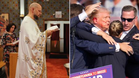 Priest at Trump rally who gave benediction warned of ‘people who want to shoot’ former president