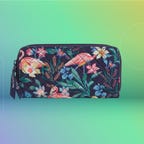 Ver Bradley waller with flamingo print set against a gradient background