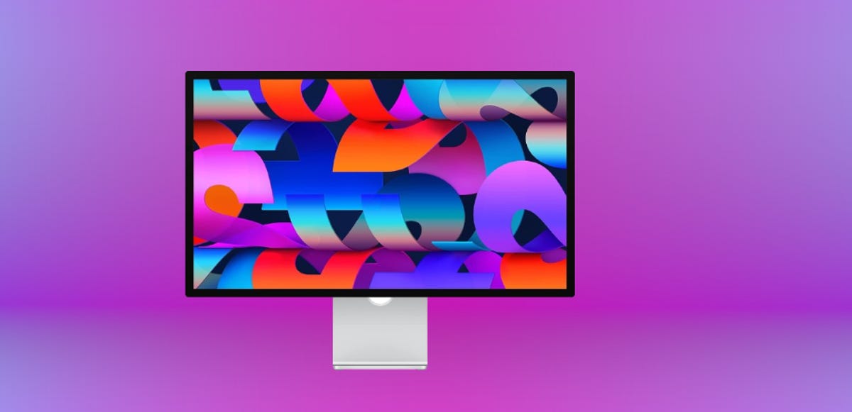 LG 27-inch Ultragear Gaming Monitor on an orange gradient background
